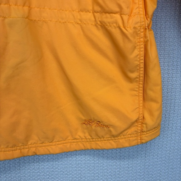 Vintage LL Bean Half Zip Pullover Thinsulate Jacket Women Small Orange Hooded - Picture 4 of 9